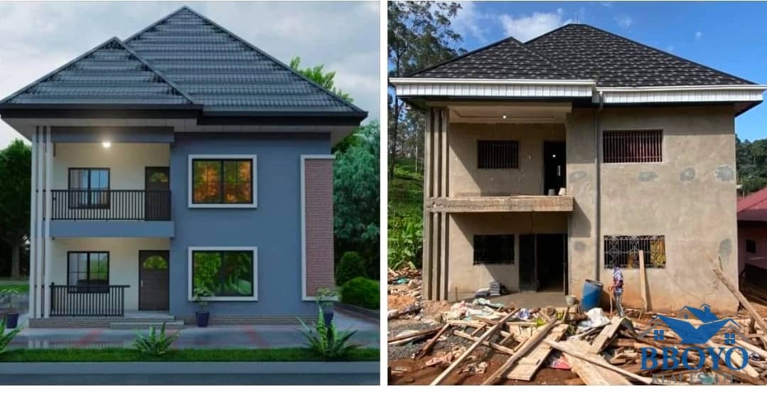 A modern  duplex,simi detached modern Duplex 