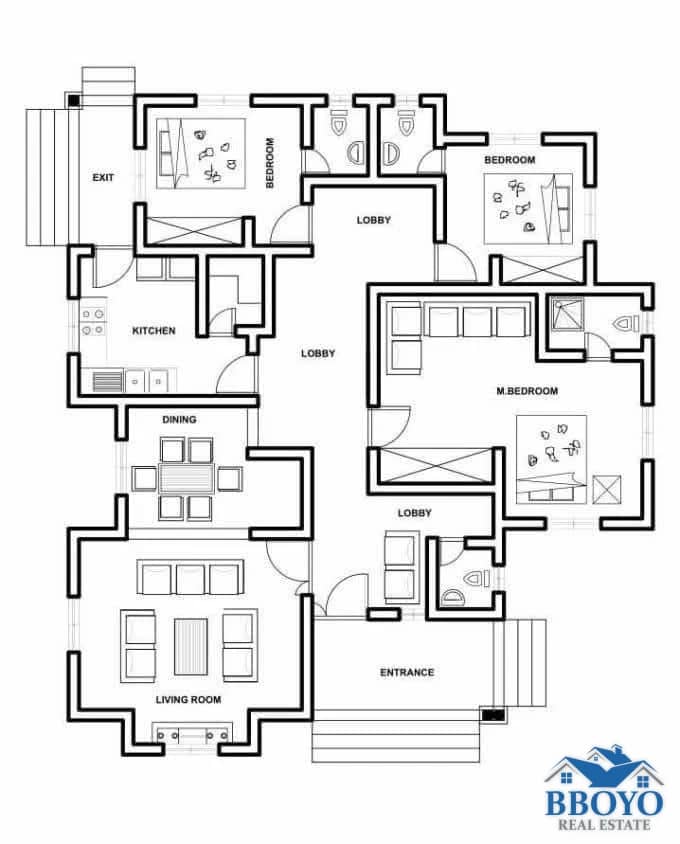Modern residential apartments