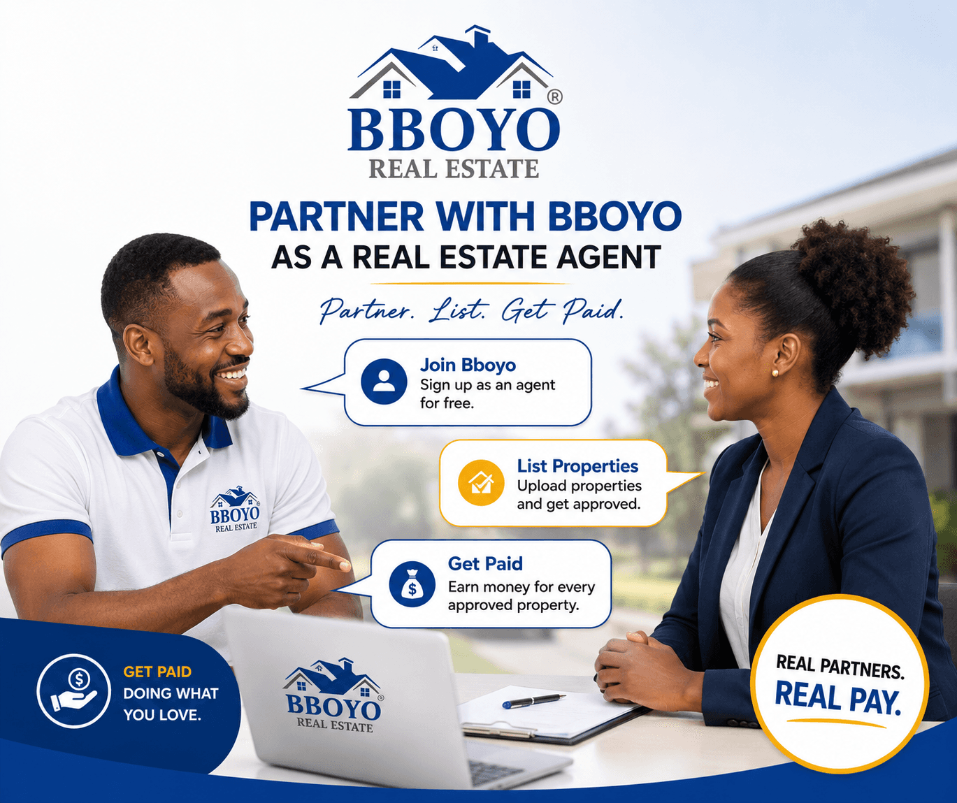 Are you a real estate agent? Partner with Bboyo!