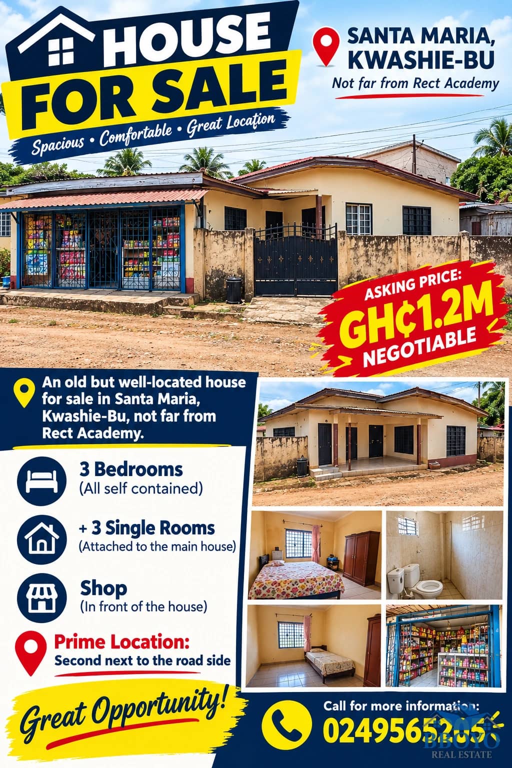 House for Sale at Santa Maria, Kwashie-Bu, Accra